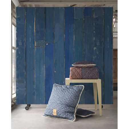 Blue Scrap Wood Distressed Wallpaper Wallpaper  £275.00 Store UK, US, EU, AE,BE,CA,DK,FR,DE,IE,IT,MT,NL,NO,ES,SEBlue Scrap Wo...