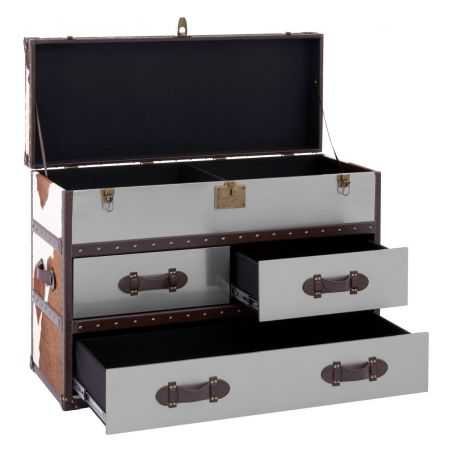 Cowhide Storage Trunk Retro Furniture  £2,190.