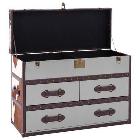 Cowhide Storage Trunk Retro Furniture  £2,190.