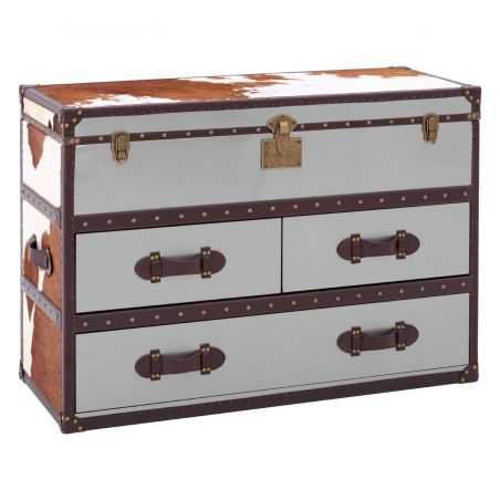 Cowhide Storage Trunk Retro Furniture  £2,190.