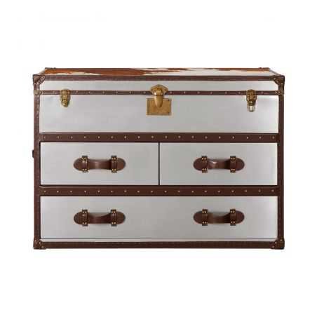 Cowhide Storage Trunk Retro Furniture  £2,190.