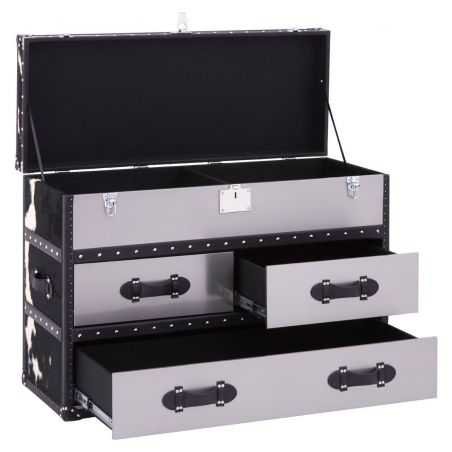 Cowhide Storage Trunk Retro Furniture  £2,190.