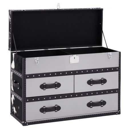 Cowhide Storage Trunk Retro Furniture  £2,190.