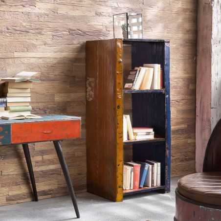 Oil Drum Bookcase Repurposed Furniture Smithers of Stamford £937.