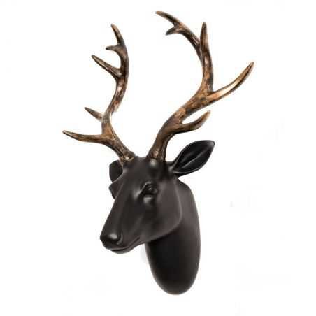 Black / White Stags Head Retro Ornaments Smithers of Stamford £69.95 