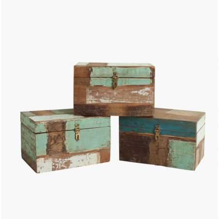 Reclaimed Wood Storage Box Storage Furniture Smithers of Stamford £137.00 