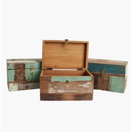 Reclaimed Wood Storage Box Storage Furniture Smithers of Stamford £137.00 