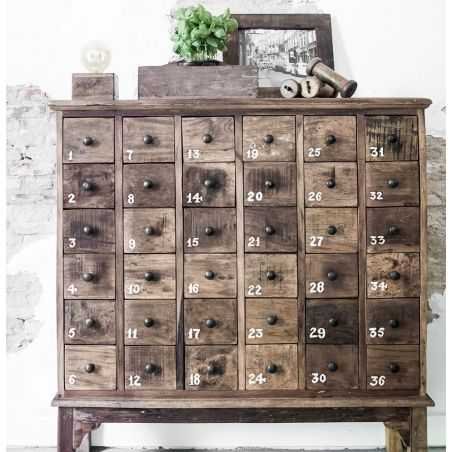 Apothecary Chest of 36 Drawers Reclaimed Wood Furniture Smithers of Stamford £1,200.00 