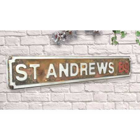 Metal Football Road Signs Christmas Gifts Smithers of Stamford £38.00 