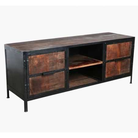 Factory Industrial Tv Cabinet Living Room Smithers of Stamford £1,225.00 