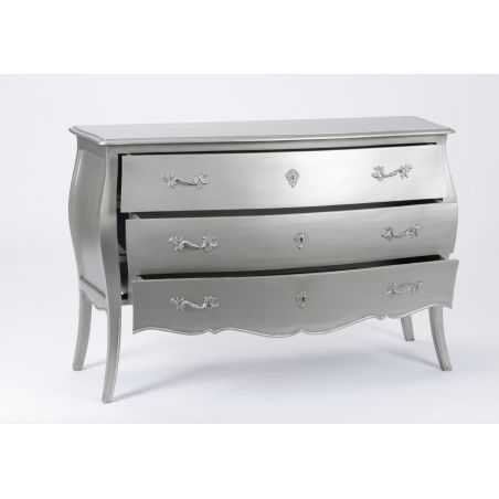 Silver French Chest Bombe Chest of Drawers Smithers of Stamford £1,200.00 