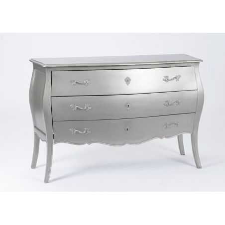 Silver French Chest Bombe Chest of Drawers Smithers of Stamford £1,200.00 