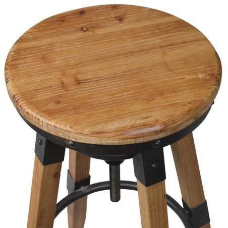 Wood Bar Stool With Adjustable Height Bar Stools Smithers of Stamford £182.00 