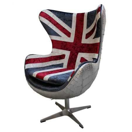 Aviator Union Jack Chair Sofas and Armchairs Smithers of Stamford £1,646.00 