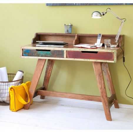 Reclaimed Wood Office Study Desk Office Smithers of Stamford £624.