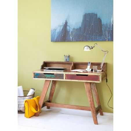 Reclaimed Wood Office Study Desk Office Smithers of Stamford £624.