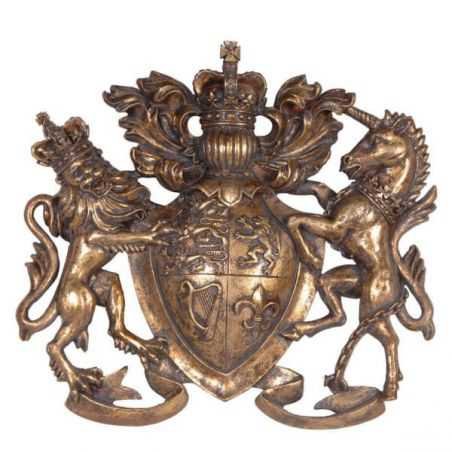 Brass Coat Of Arms Wall Plaque Signs Smithers of Stamford £50.00 Store UK, US, EU, AE,BE,CA,DK,FR,DE,IE,IT,MT,NL,NO,ES,SEBras...