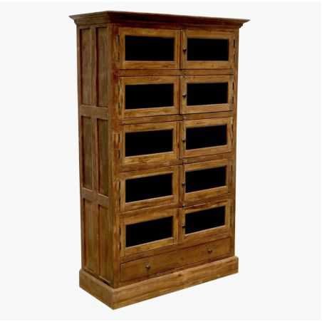 Apothecary 10-Door Locker Cabinet With Glass Doors Furniture Smithers of Stamford £1,680.00 