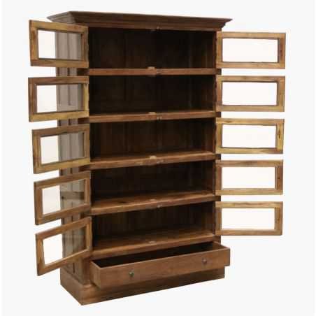 Apothecary 10-Door Locker Cabinet With Glass Doors Furniture Smithers of Stamford £1,680.00 