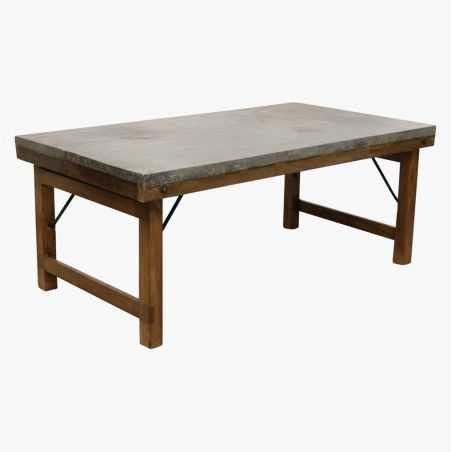 Zinc Top Coffee Table Side Tables & Coffee Tables Smithers of Stamford £350.00 