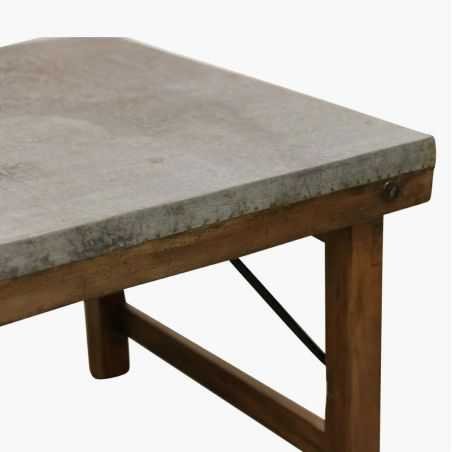 Zinc Top Coffee Table Side Tables & Coffee Tables Smithers of Stamford £350.00 