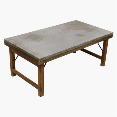 Zinc Top Coffee Table Side Tables & Coffee Tables Smithers of Stamford £350.00 