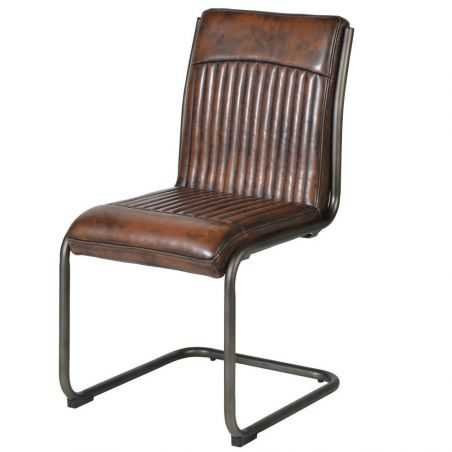 Brown Leather Dining Chair Chairs Smithers of Stamford £385.00 