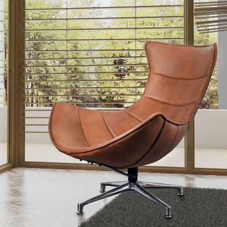 Costello Tan Leather Accent Chair Retro Furniture Smithers of Stamford £1,100.00 Store UK, US, EU, AE,BE,CA,DK,FR,DE,IE,IT,MT...