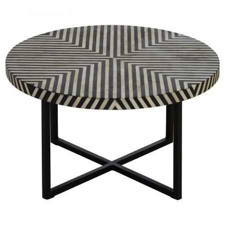 Bone Inlay Black And White Coffee Table Side Tables & Coffee Tables Smithers of Stamford £650.00 Store UK, US, EU, AE,BE,CA,D...