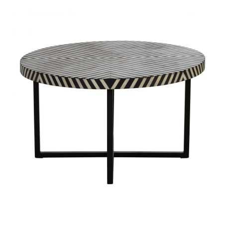 Bone Inlay Black And White Coffee Table Side Tables & Coffee Tables Smithers of Stamford £650.00 Store UK, US, EU, AE,BE,CA,D...