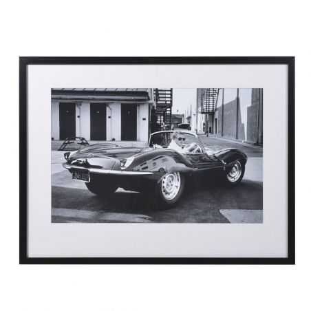 Steve McQueen In Jaguar Car Framed Poster Vintage Wall Art  £155.00 