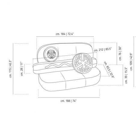 Hotdog Sofa Seletti Seletti £7,100.00 £5,916.67 £7,100.0