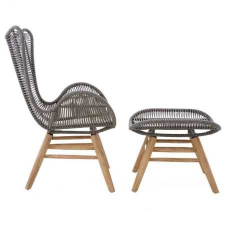 Stavanger Lounge Chair & Footstool Designer Furniture  £725.