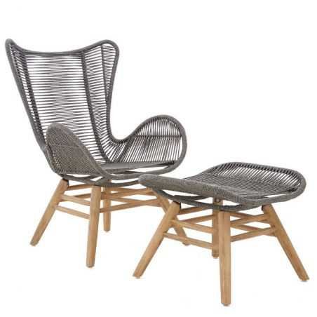 Stavanger Lounge Chair & Footstool Designer Furniture  £725.