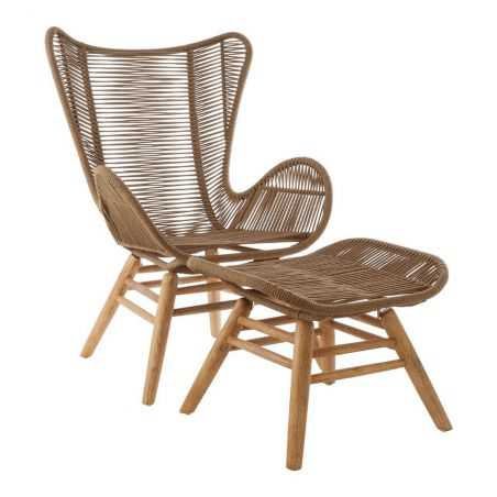 Stavanger Lounge Chair & Footstool Designer Furniture  £725.