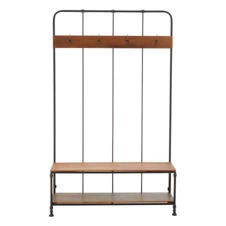 Factory Coat Rack With Bench Retro Furniture  £650.00 Store UK, US, EU, AE,BE,CA,DK,FR,DE,IE,IT,MT,NL,NO,ES,SEFactory Coat Ra...