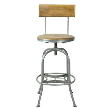 Vintage Swivel Bar Stool With Backs Industrial Furniture Smithers of Stamford £356.00 Store UK, US, EU, AE,BE,CA,DK,FR,DE,IE,...