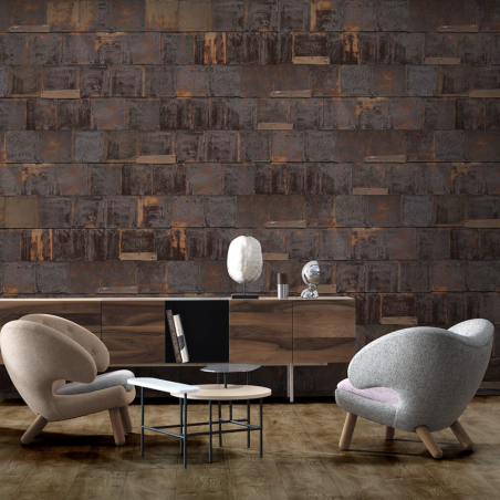 Rusty Metal Wallpaper By Piet Hein Eek Wallpaper Smithers of Stamford £259.00 