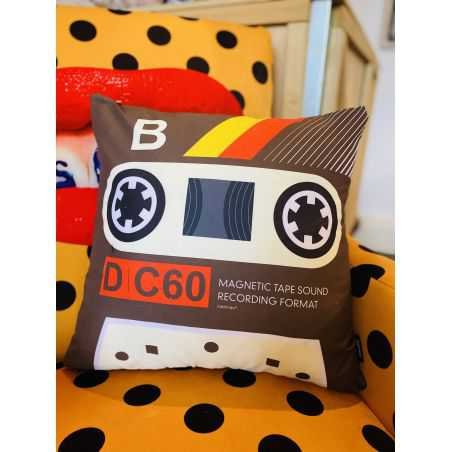 Tape Cassette Cushion Gifts Smithers of Stamford £44.00 Store UK, US, EU, AE,BE,CA,DK,FR,DE,IE,IT,MT,NL,NO,ES,SETape Cassette...