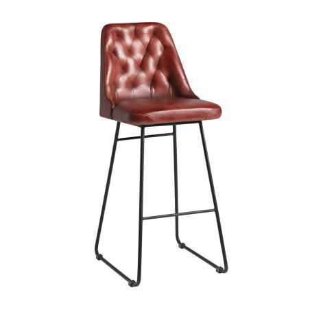 Duke Red Leather Bar Stools Vintage Bar Stools Smithers of Stamford £349.00 