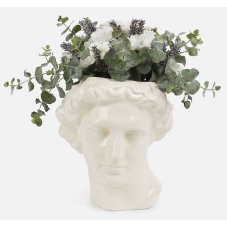 Apollo Bust Vase - White Retro Ornaments  £63.