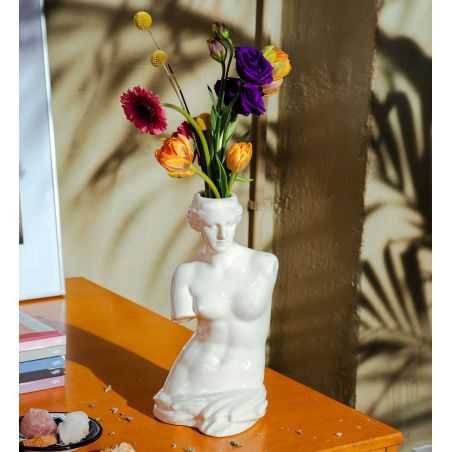 Venus Body Vase - White Retro Ornaments  £63.