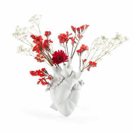 Seletti Love In Bloom Heart Vase - White Seletti  £80.