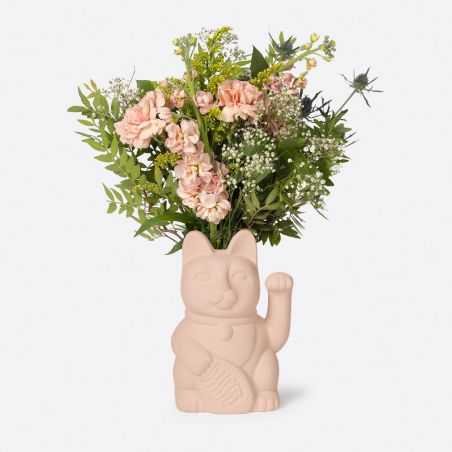 Lucky Cat Vase - Pink Retro Gifts  £43.