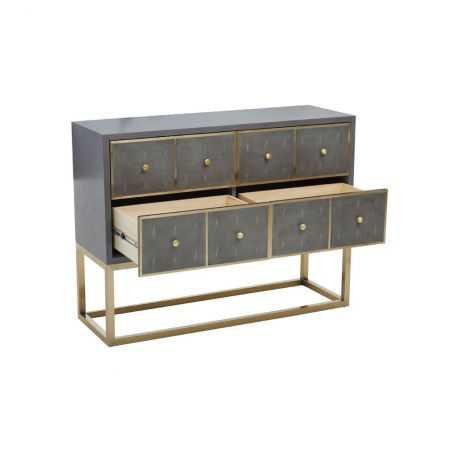 Shagreen 4 Drawer Console Table Console Tables  £1,500.