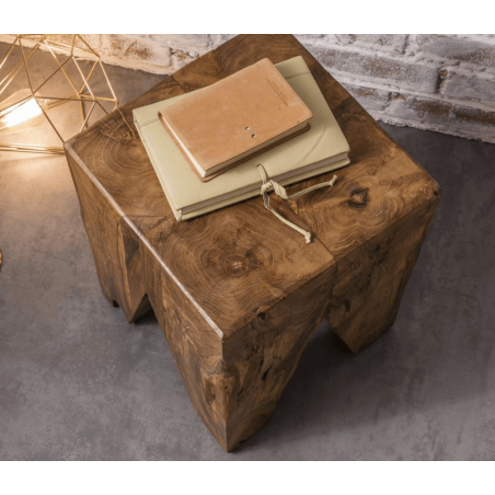 Tree Stump Cube Stool Designer Furniture Smithers of Stamford £155.00 