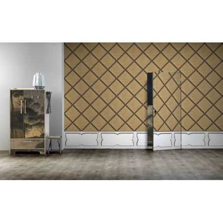 Framed Cane Webbing Wallpaper by NLXL Wallpaper  £260.00 Store UK, US, EU, AE,BE,CA,DK,FR,DE,IE,IT,MT,NL,NO,ES,SEFramed Cane ...