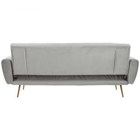 Hatton Grey Velvet Sofa Bed Designer Furniture Smithers of Stamford £637.00 