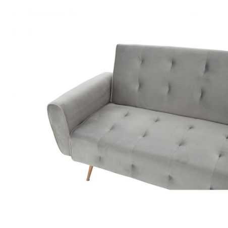 Hatton Grey Velvet Sofa Bed Designer Furniture Smithers of Stamford £637.00 