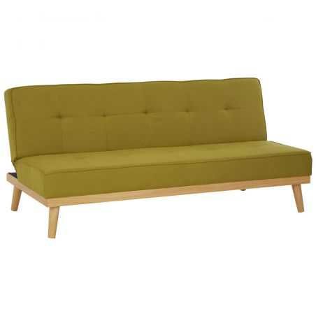 Stockholm Lime Green 3 Seat Sofa Bed Designer Furniture Smithers of Stamford £691.00 